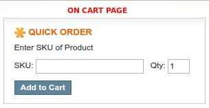 quick order magento