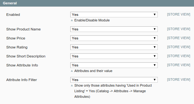 product tooltip magento general settings